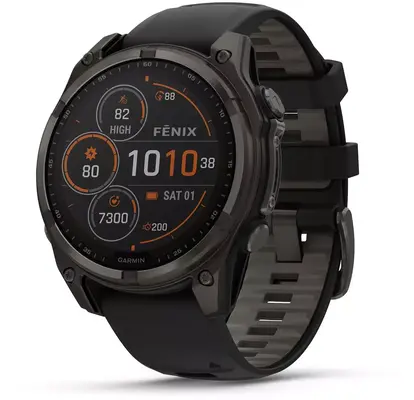 Смарт-часы Garmin fenix 8 47mm Solar Sapphire Carbon grey DLC