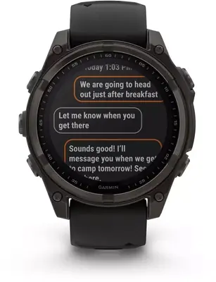 Смарт-часы Garmin fenix 8 47mm Solar Sapphire Carbon grey DLC