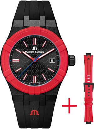 Годинник Maurice Lacroix AIKON #tide Mahindra AI2008-04000-400-J + ремінець