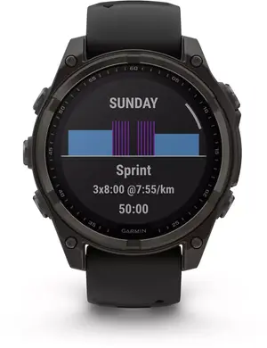 Смарт-часы Garmin fenix 8 47mm Solar Sapphire Carbon grey DLC