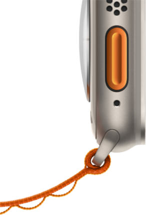 Смарт-годинник Apple Watch Ultra GPS + Cellular 49mm Titanium Case with Orange Alpine Loop L (MQFM3UL/A)