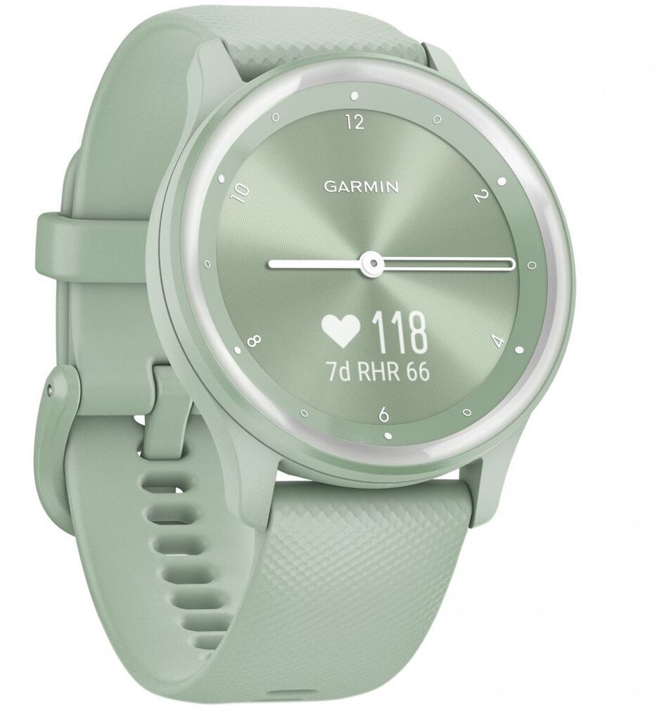 Смарт-часы Garmin vivomove Sport Cool Mint Case and Silicone Band with Silver Accents (010-02566-03)